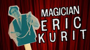 Eric Kurit performing his adult magic show on stage